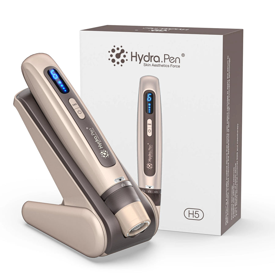 Gold Hydra Pen H5 system with base and reservoir cartridges