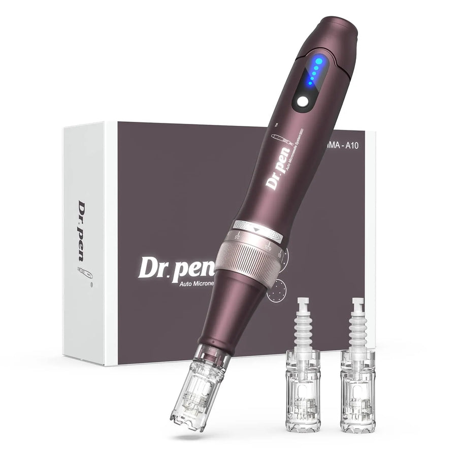 Dr. Pen A10 device with cartridge kit and travel case