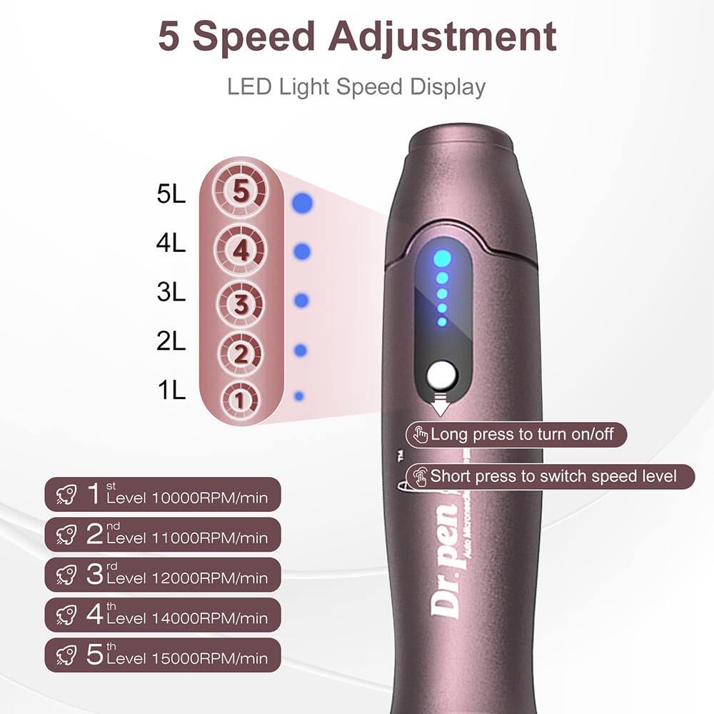 Dr. Pen A10 Microneedling Pen with 12 Cartridges — product view 5
