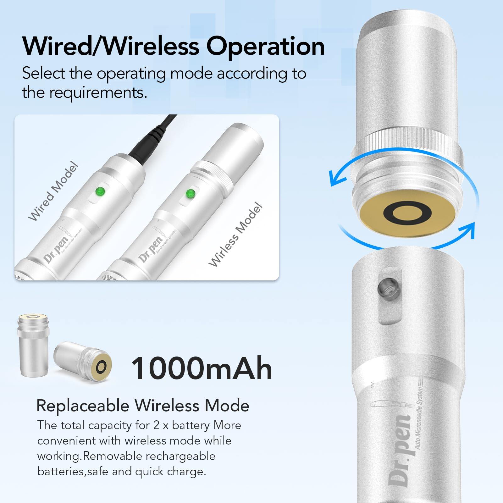 Dr. Pen Ultima A6 Microneedling Pen with 12 Cartridges — product view 7