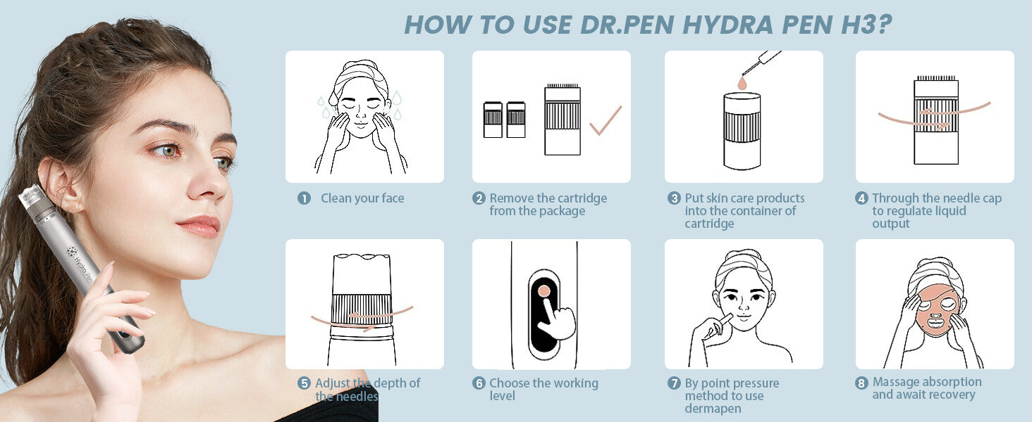 Dr. Pen Hydra Pen H3 Professional Microneedling Pen — feature detail 3