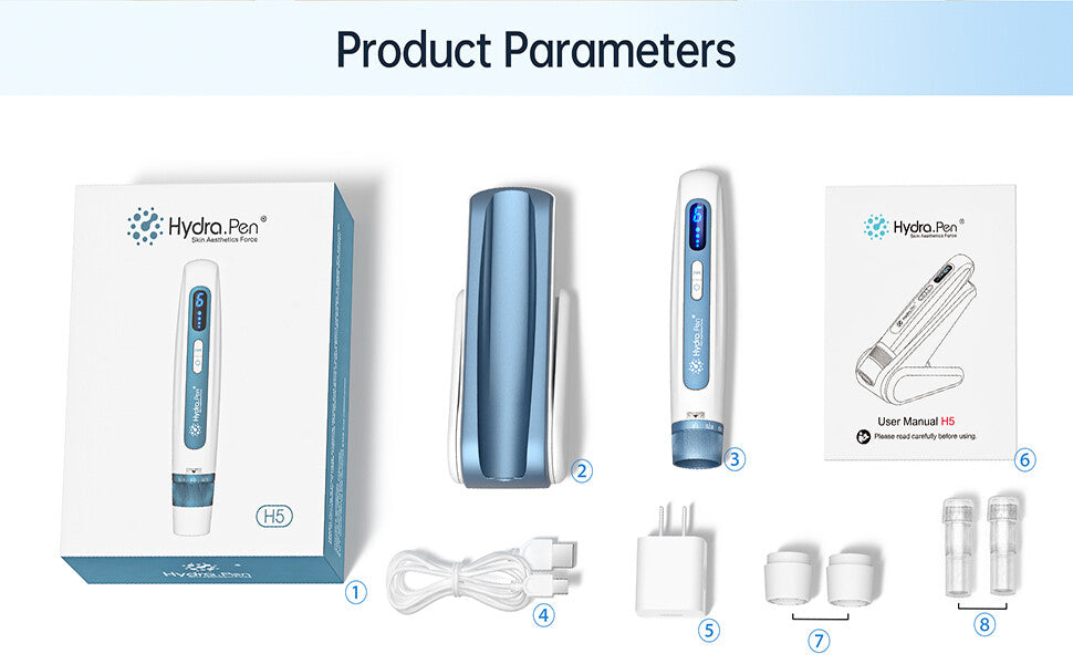 Dr. Pen Hydra Pen H5 Professional Microneedling Pen — Blue / White — feature detail 5