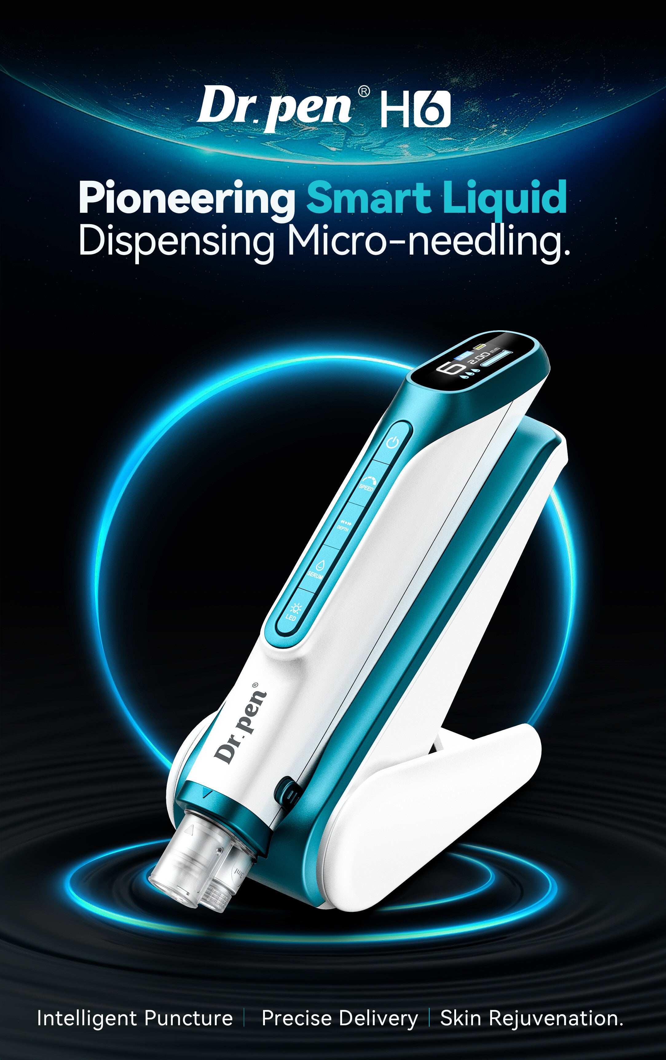 Dr. Pen H6 Advanced Serum Infusion Pen with Light Therapy — product view 3