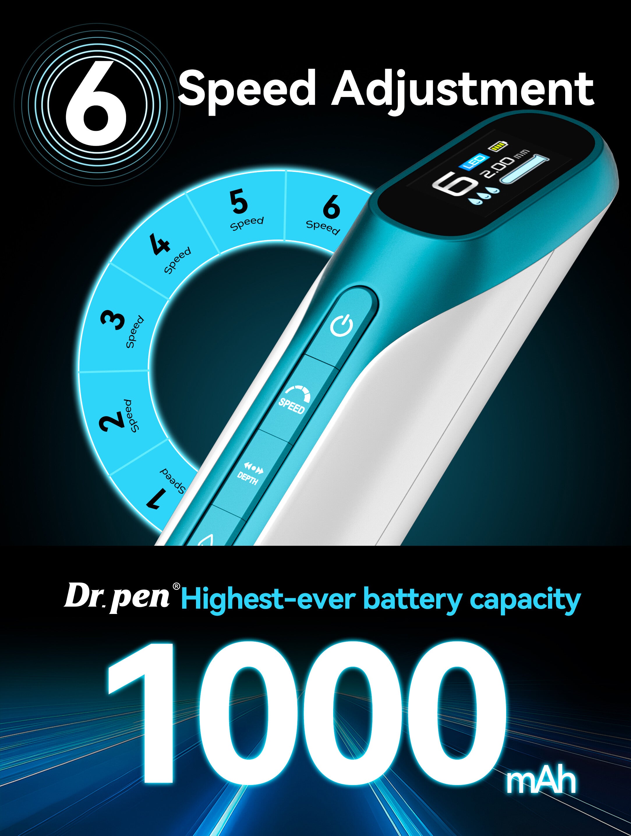 Dr. Pen H6 Advanced Serum Infusion Pen with Light Therapy — product view 6