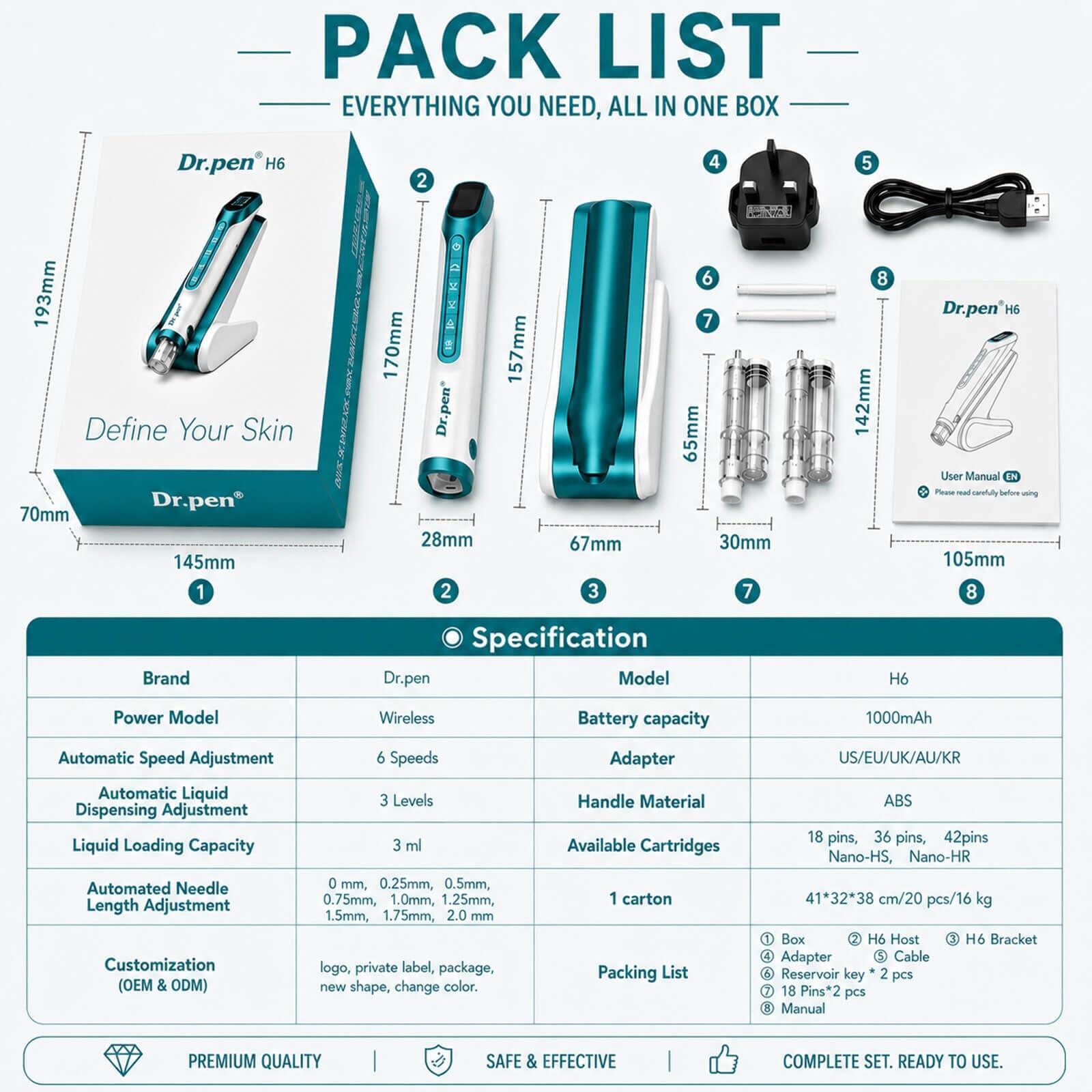 Dr. Pen H6 Advanced Serum Infusion Pen with Light Therapy — feature detail 10