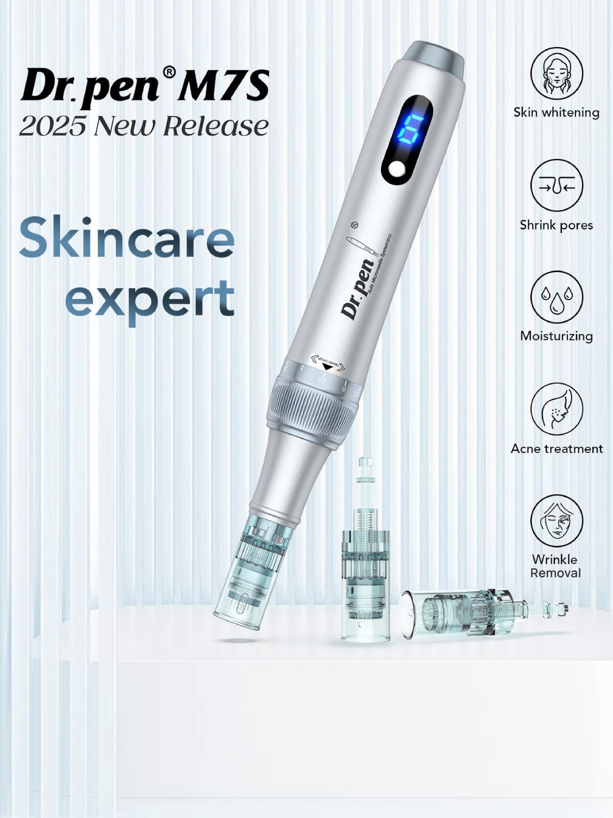 Dr. Pen M7S Microneedling Pen with 12 Cartridges — product view 2