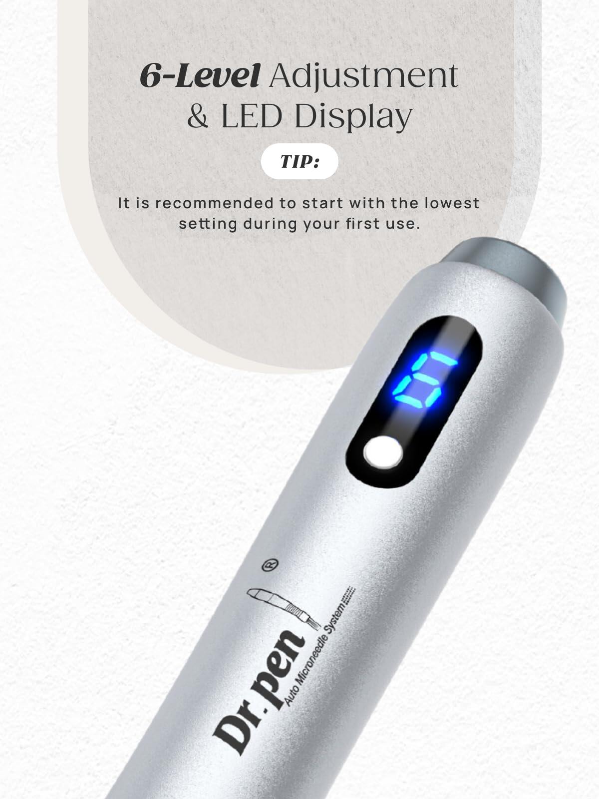 Dr. Pen M7S Microneedling Pen with 12 Cartridges — product view 3