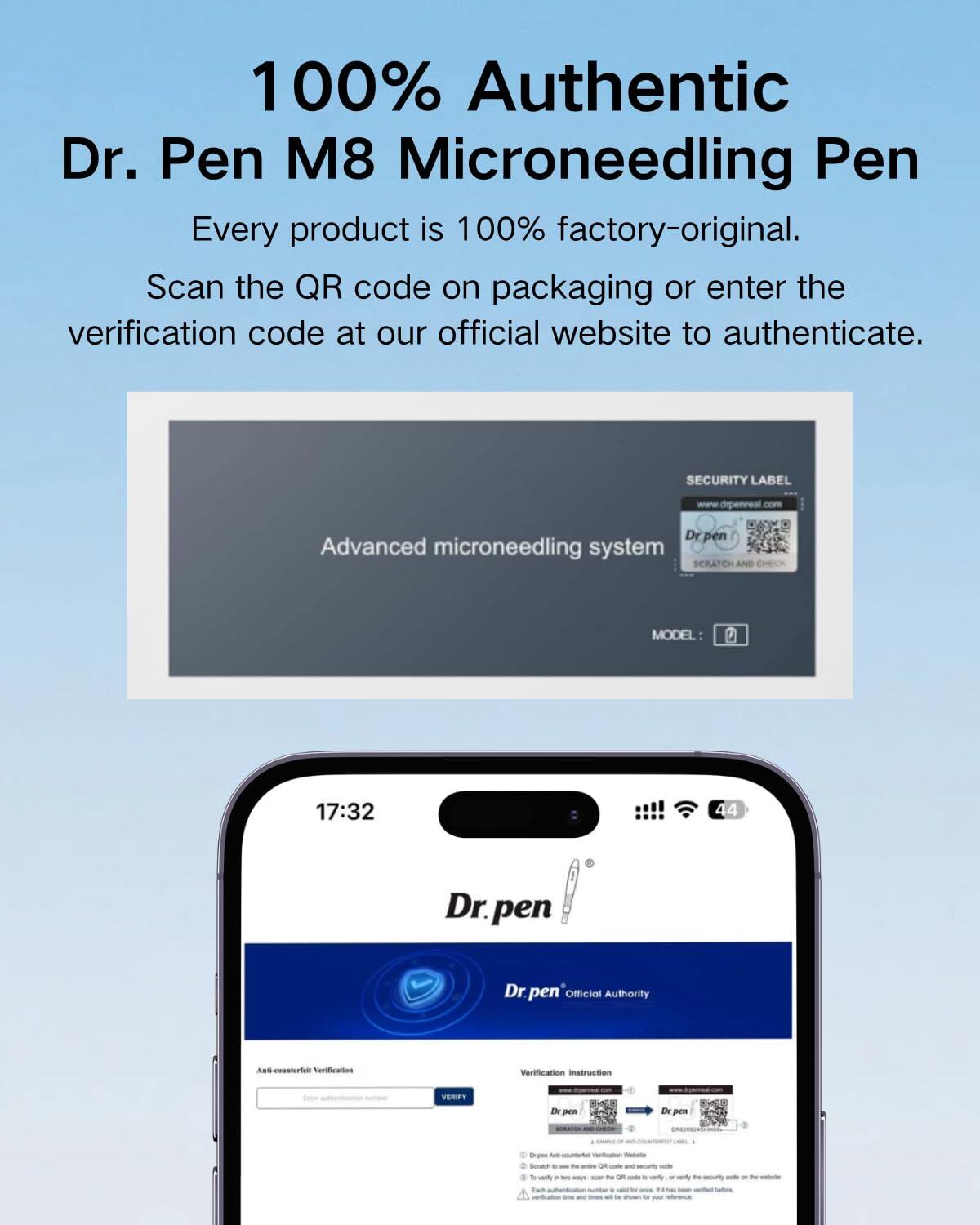 Dr. Pen M8 Microneedling Pen with 12 Cartridges — product view 2