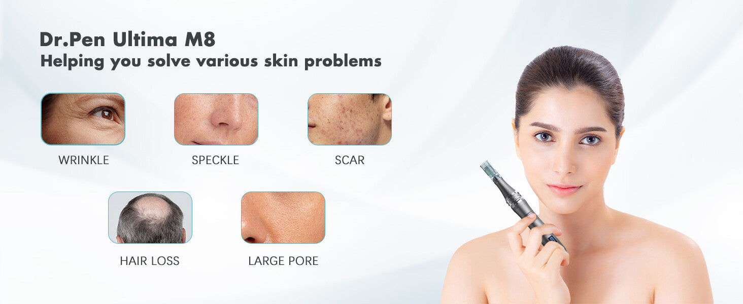 Dr. Pen M8 Microneedling Pen with 12 Cartridges — feature detail 7
