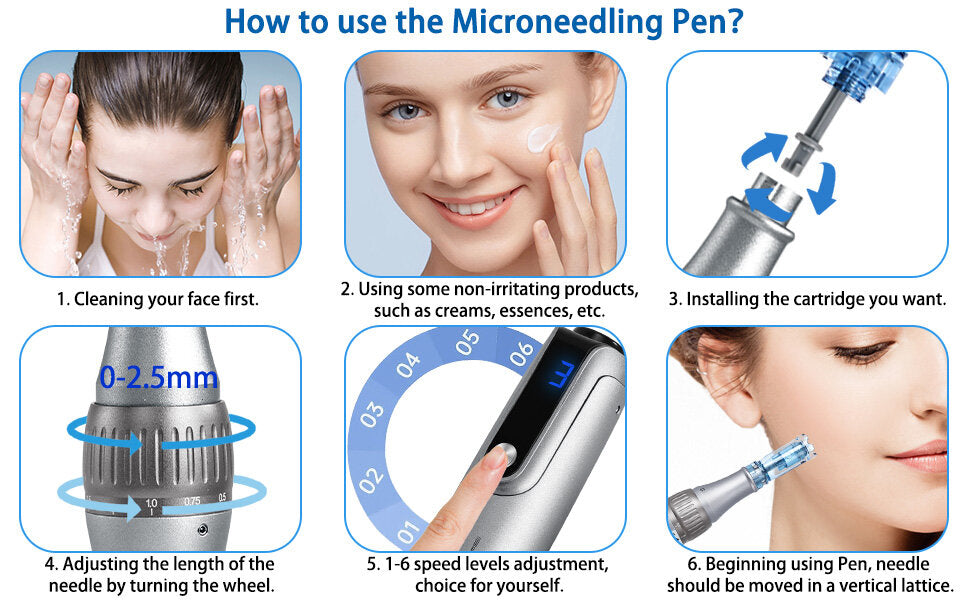 Dr. Pen M8S Microneedling Pen with 12 Cartridges — feature detail 25