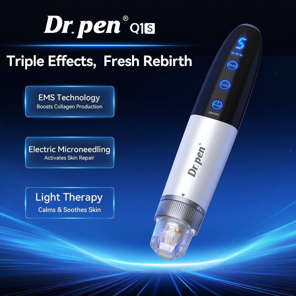 Dr. Pen Q1S Microneedling Pen with EMS and LED Therapy — feature detail 1
