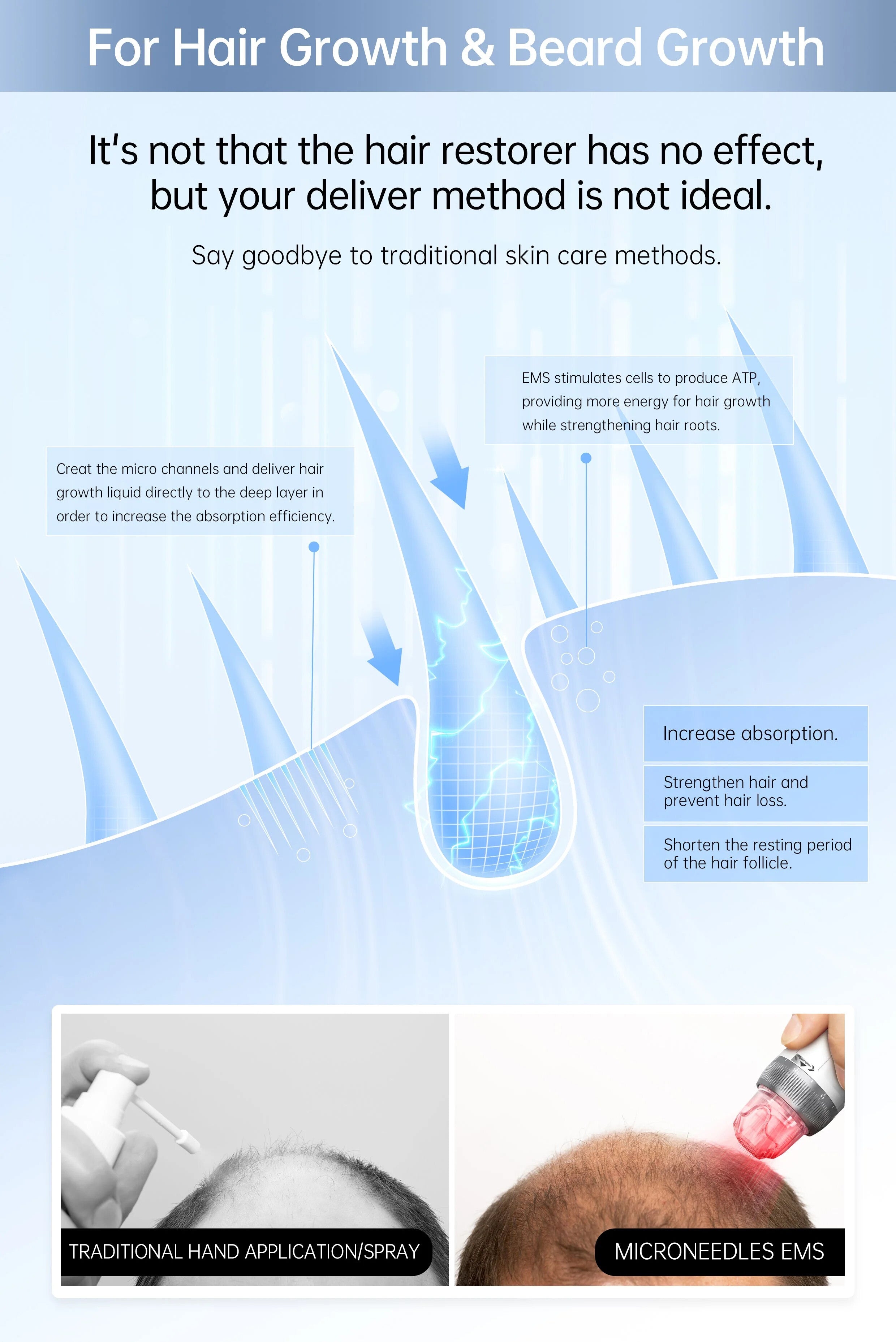 Bio Pen Q2 3-in-1 Microneedling Pen with LED and Microcurrent — feature detail 7